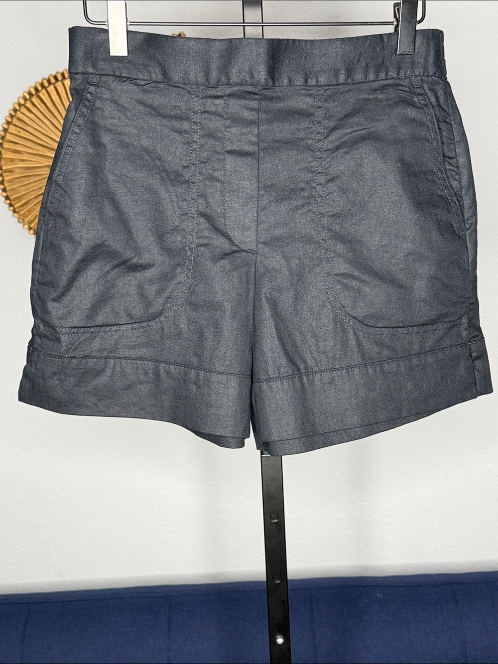 Banana Republic Women’s Casual High-Waist Black Linen Blend Pull-on Shorts XS